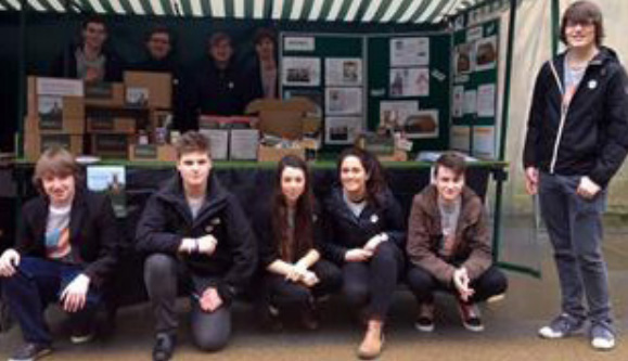 Young Enterprise Team Photo Young Enterprise students selling at the Worcester Spring Fair