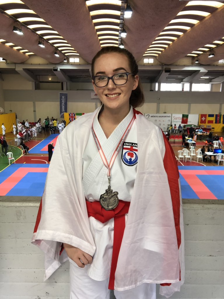 Student wins silver at European Karate Championship in Portugal