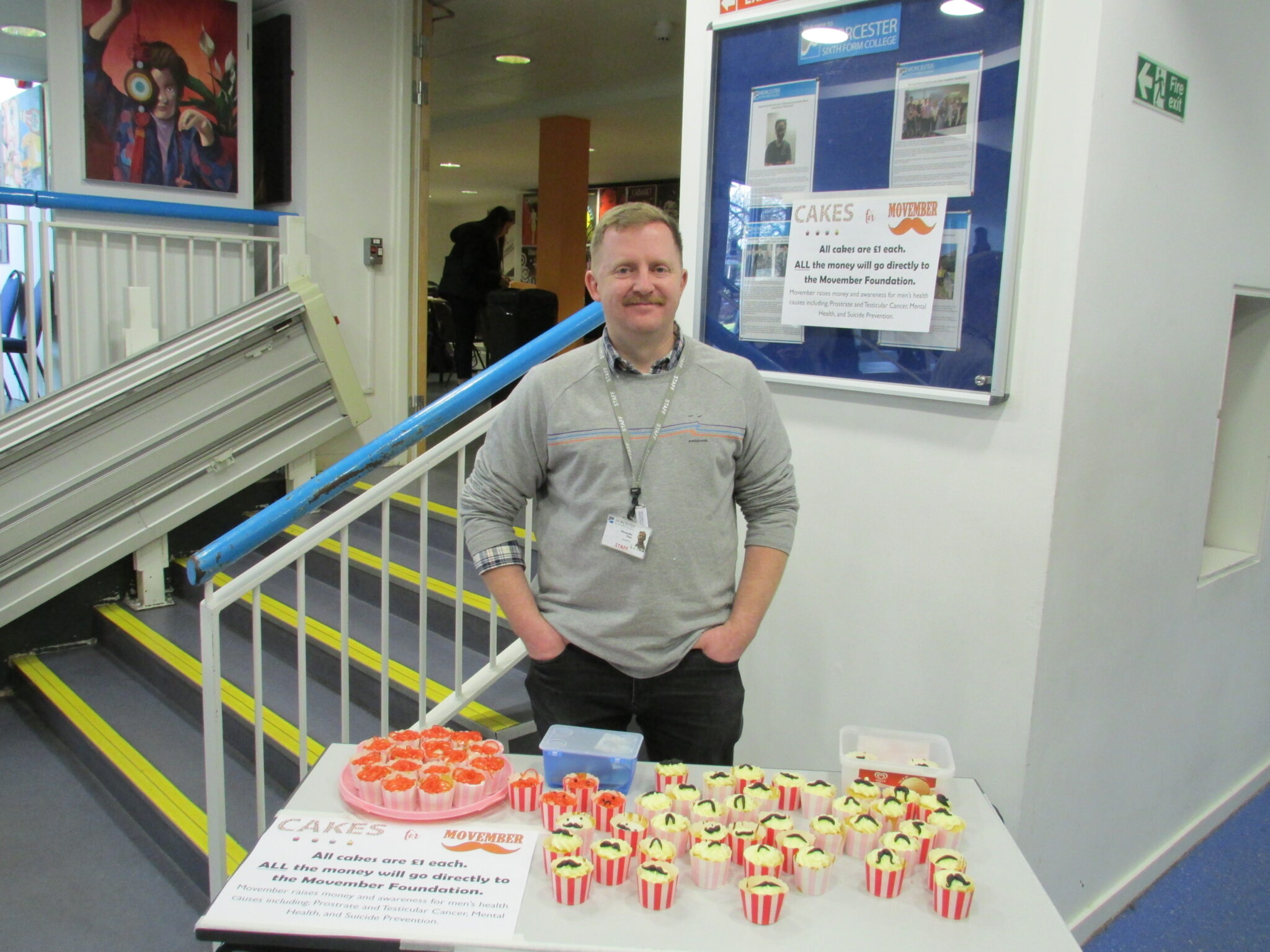 Cake sale in aid of Movember