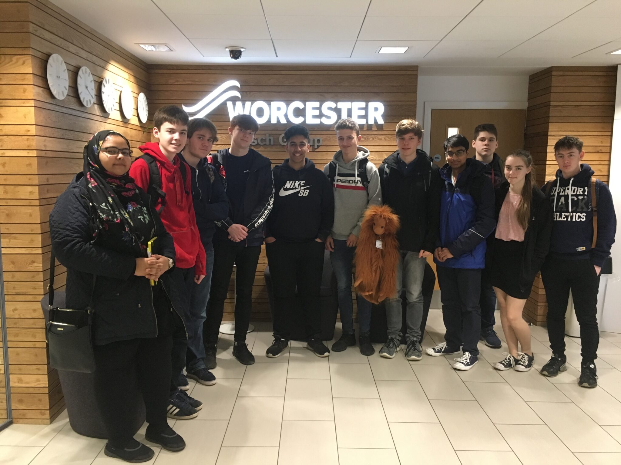 Junior Internship Programme students visit Worcester Bosch HQ