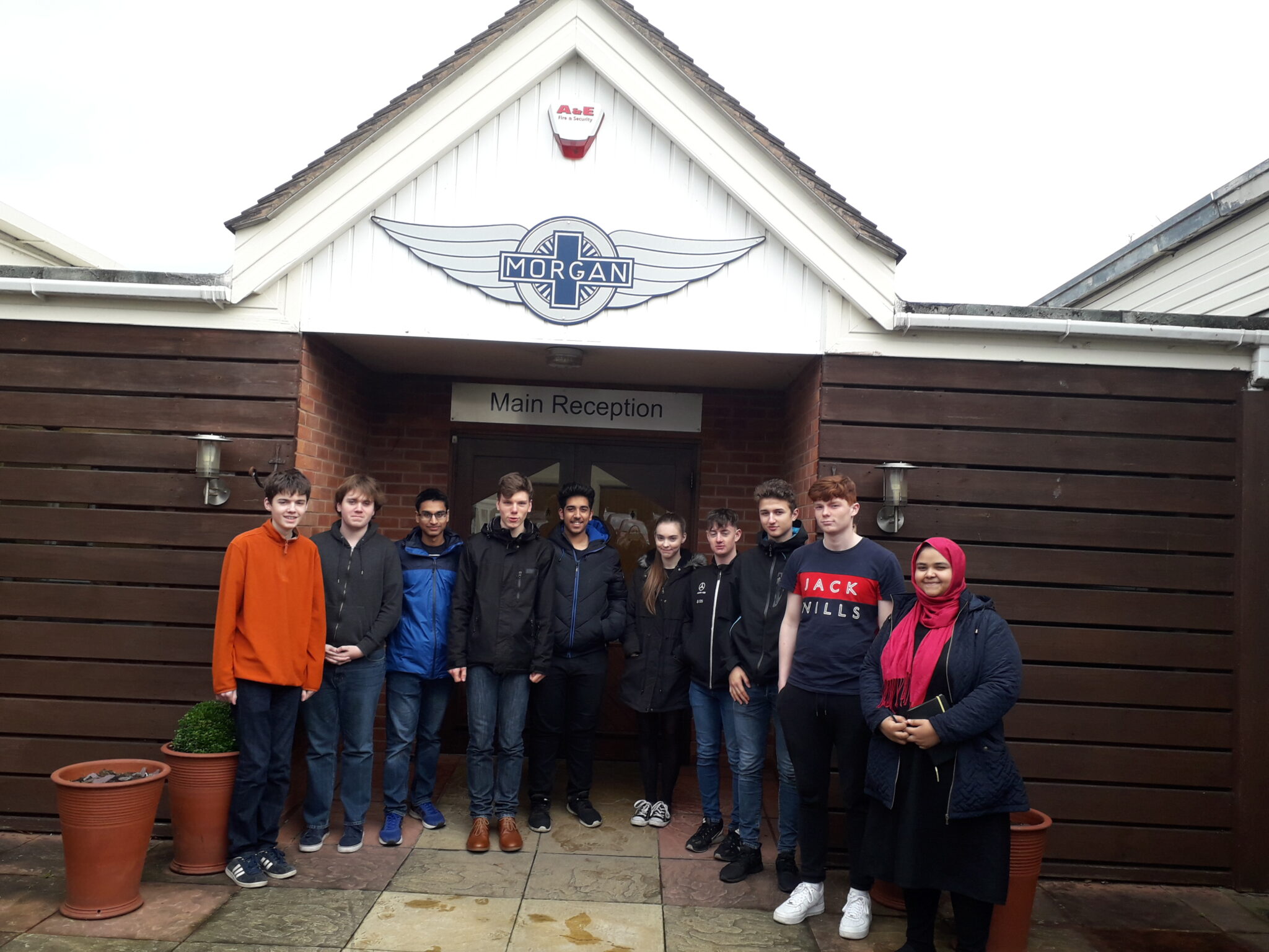 Junior Internship Programme students visit Morgan Cars, Malvern