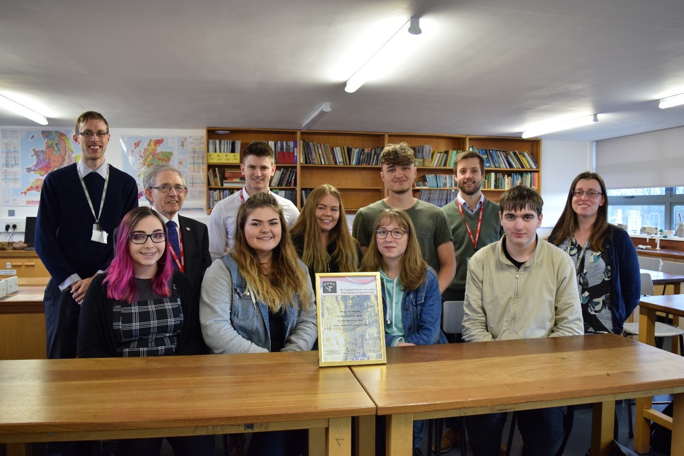 Geology teachers and students celebrate regional win in Schools Geology Challenge run by the Geological Society.