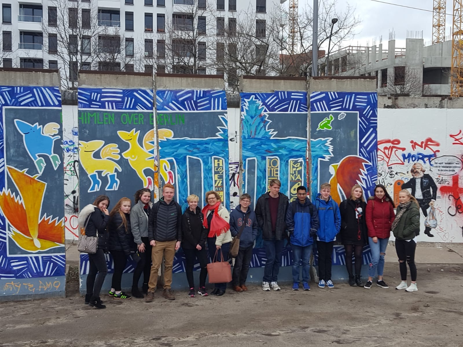 A Level German students visit the Berlin Wall