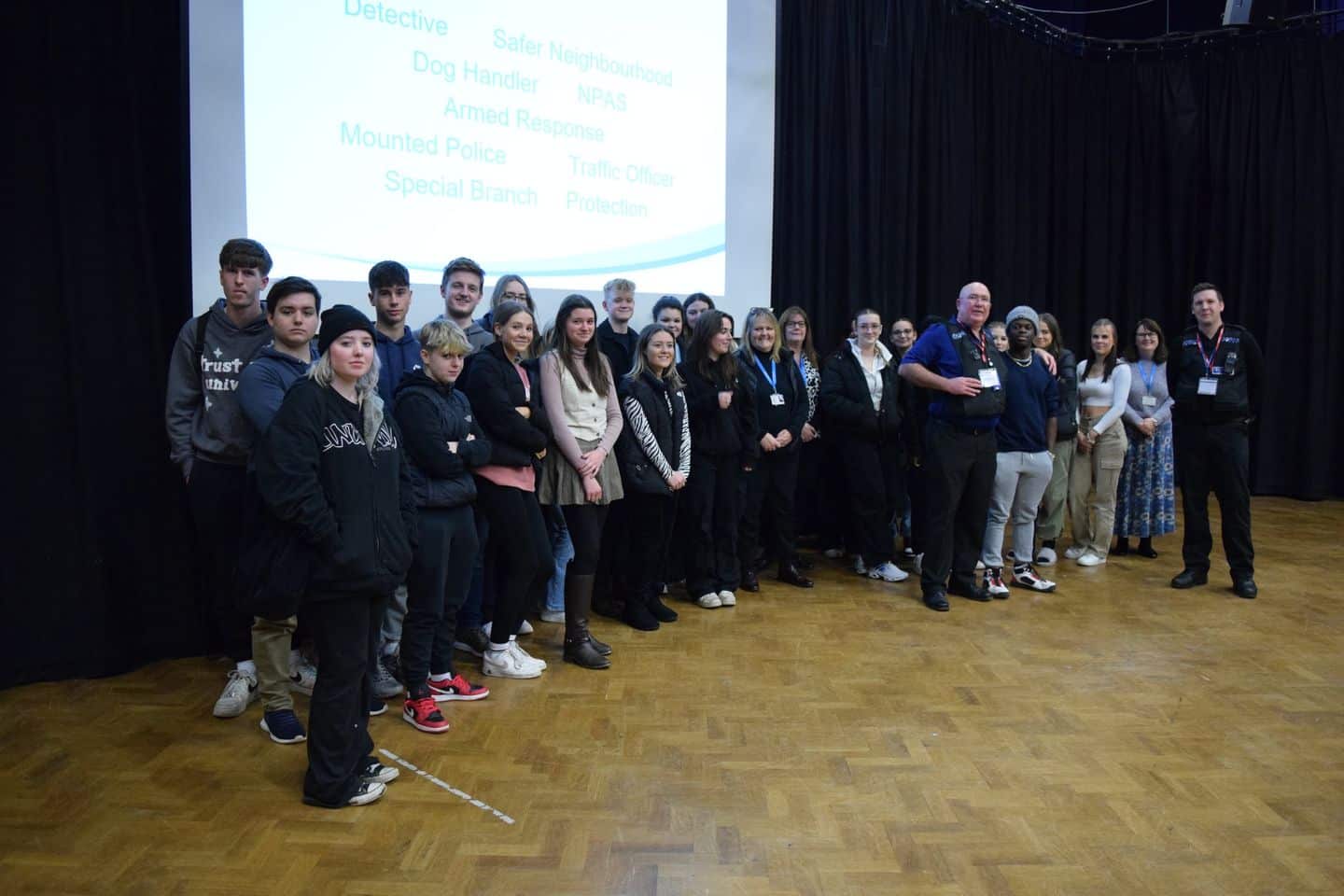 Police talk to Criminology students