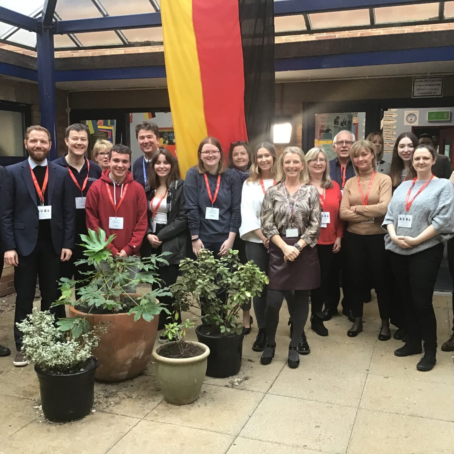 Languages visit at local high school