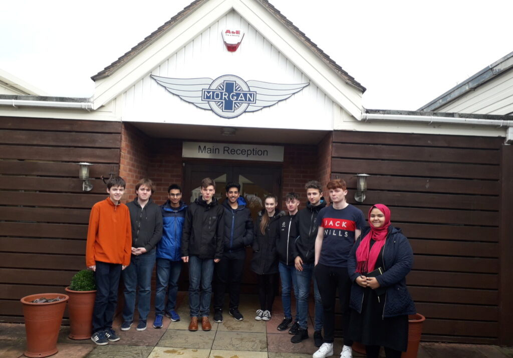 Junior Internship Programme students visit Morgan Cars, Malvern