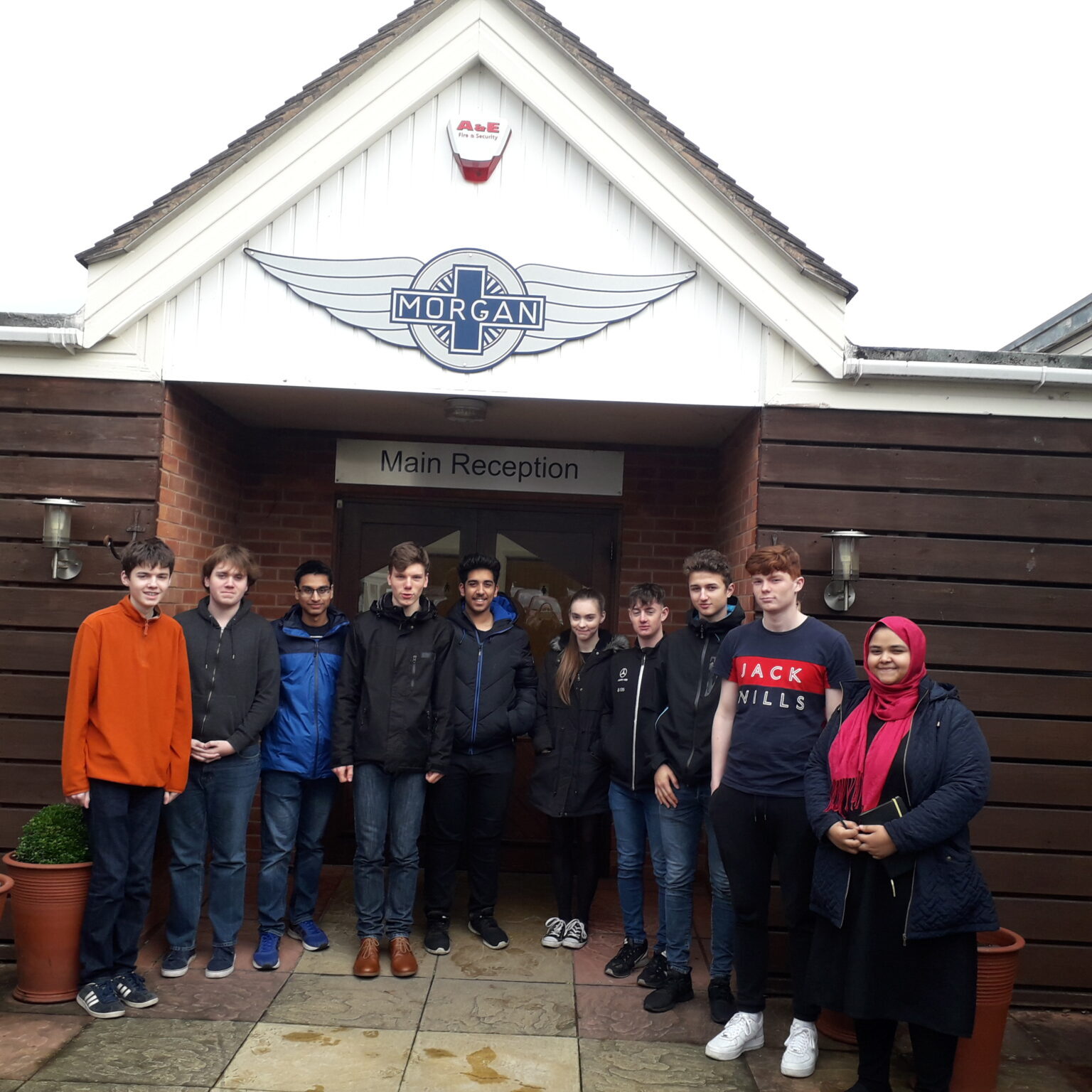 Junior Internship Programme students visit Morgan Cars, Malvern