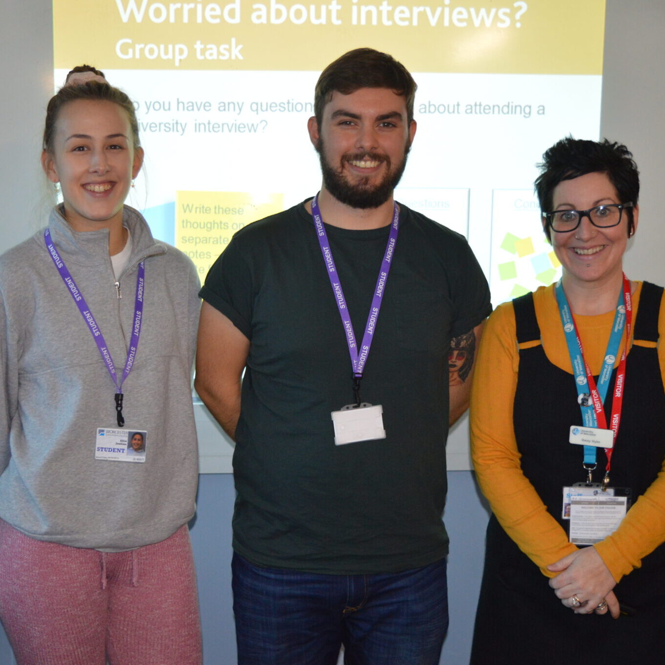 Visitors with students on Access to HE course