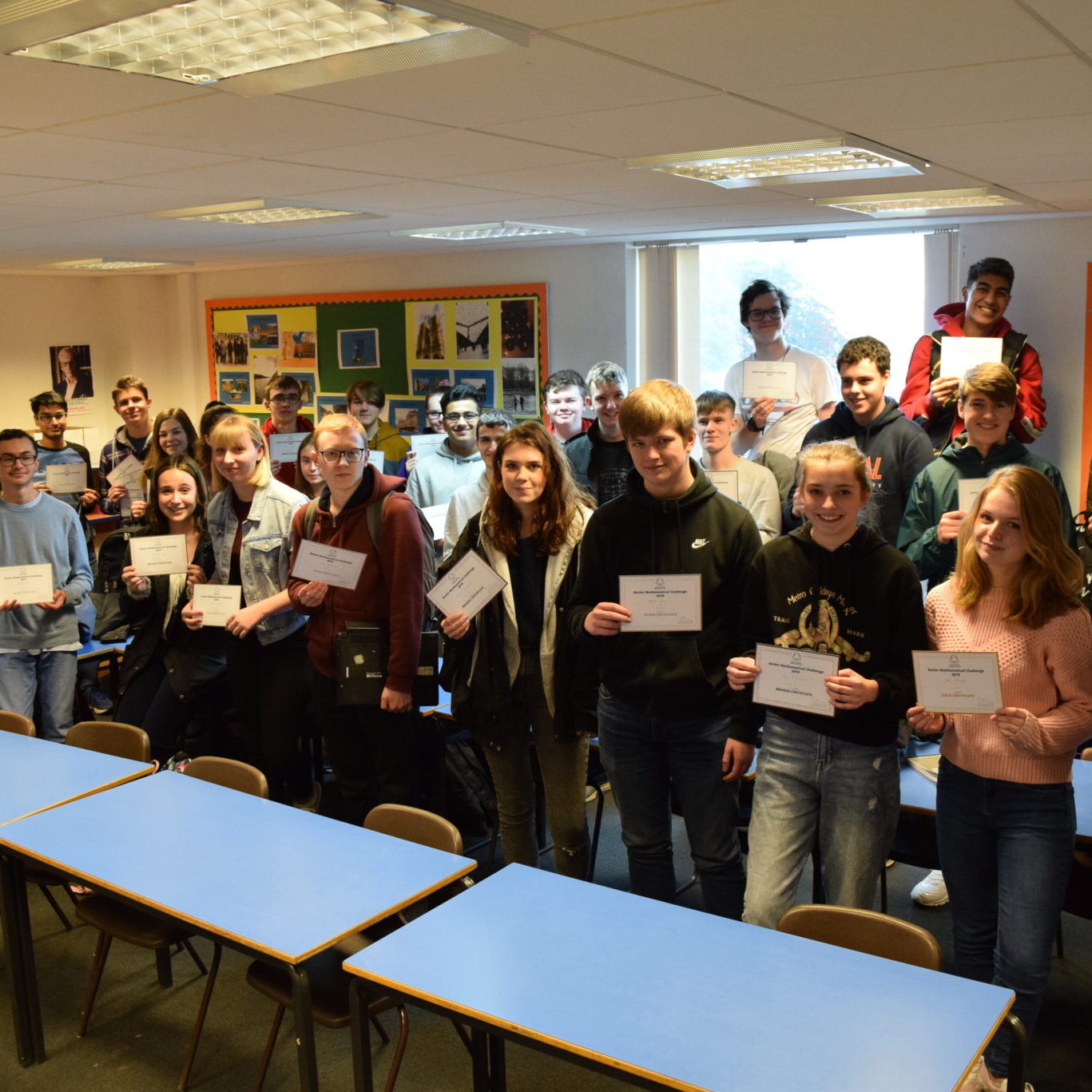 Students awarded Maths Challenge certificates
