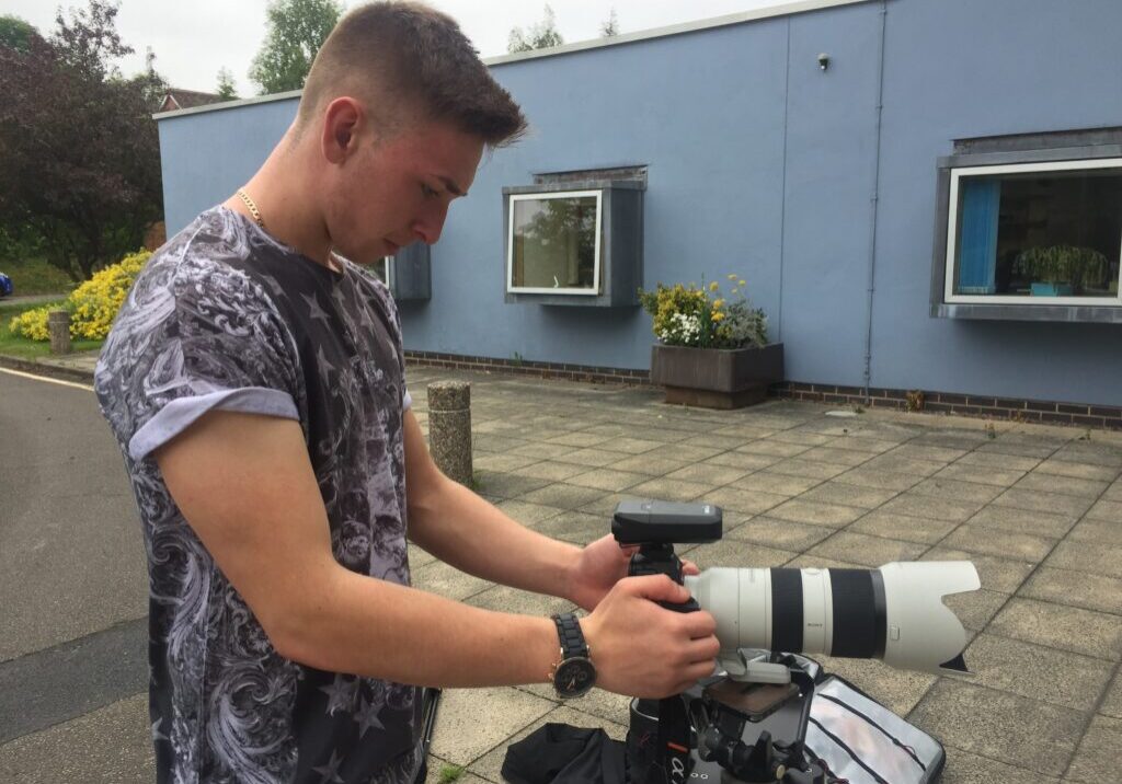 Student on cinematography work experience