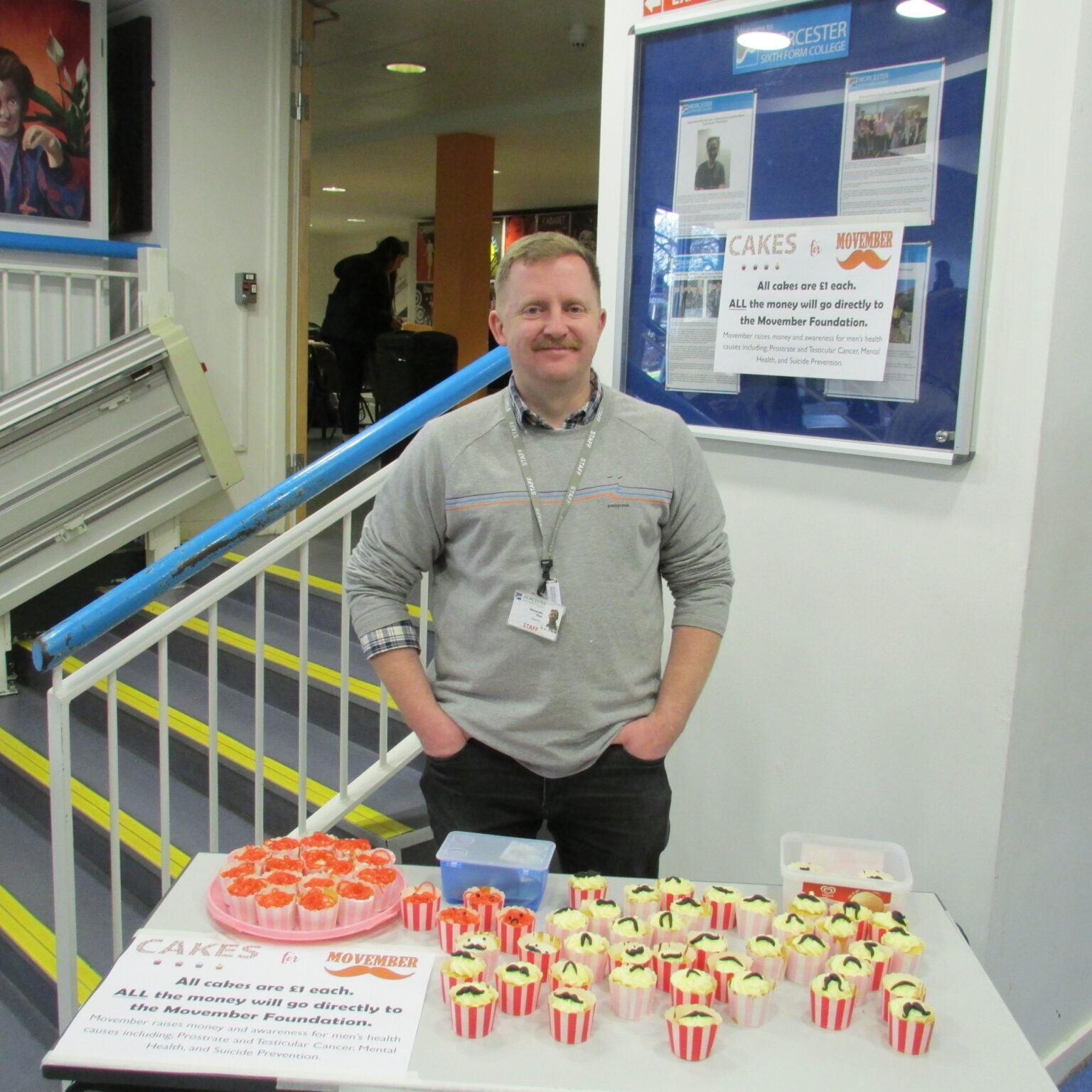 Cake sale in aid of Movember