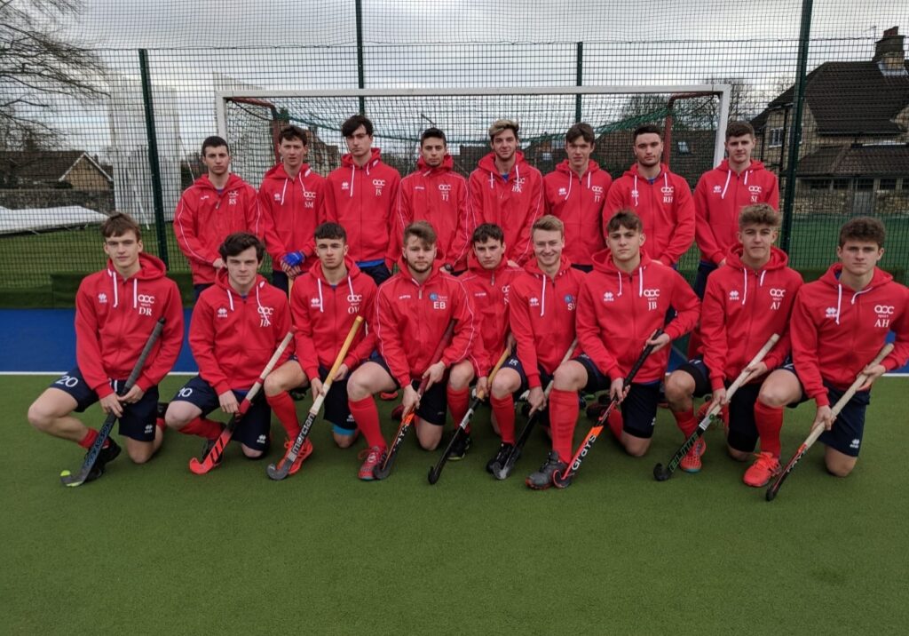 England Colleges Hockey camp squad including WSFC students